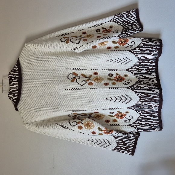 Vintage Cabincore Grandpa Cardigan Sweater Coat, Size L - Picture 5 of 10